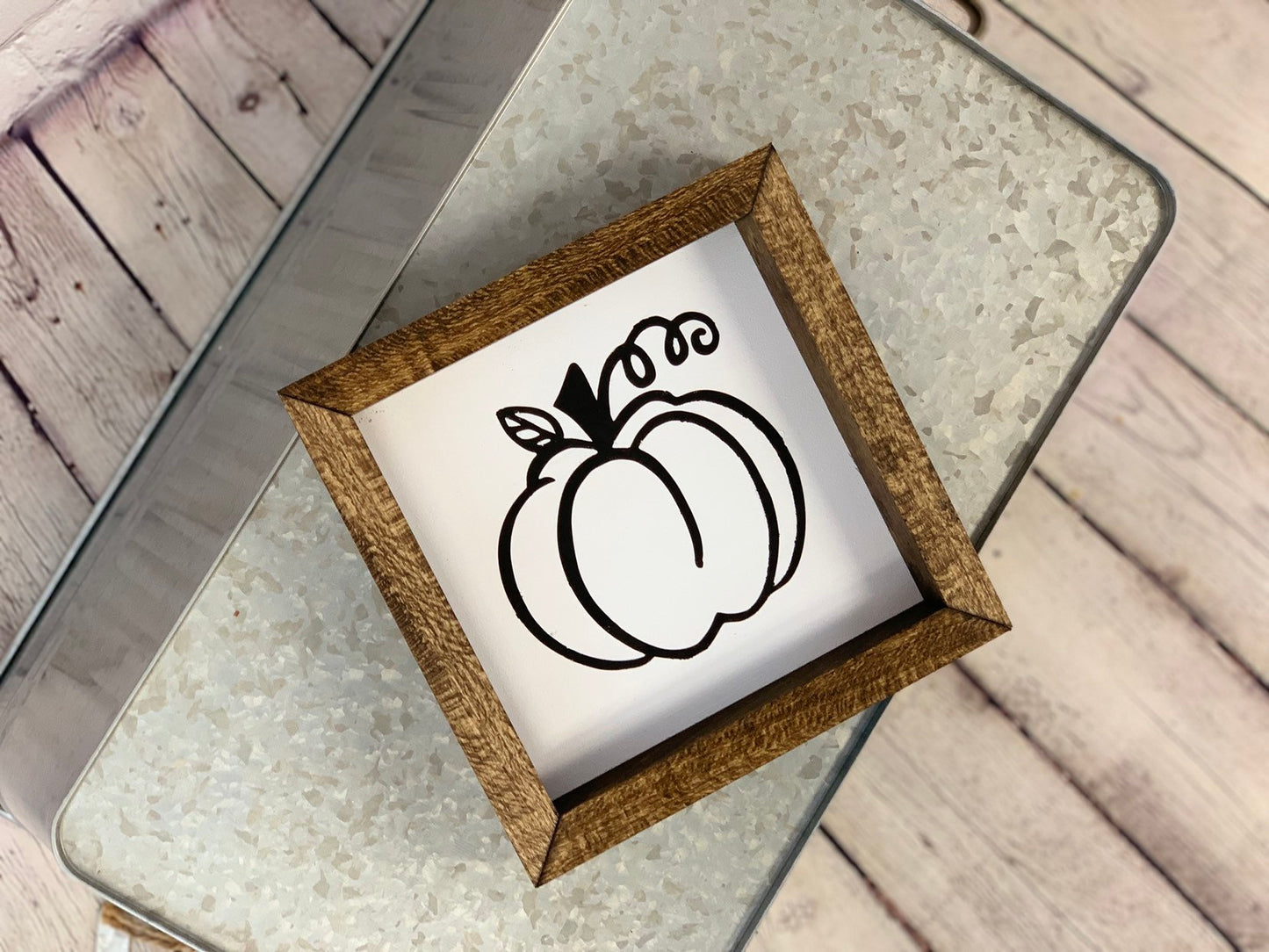 Pumpkin Farmhouse Mini Sign | Fall Decor | Pumpkin Decor | Farmhouse Signs