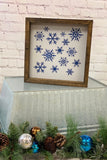 Winter Snowflake Collage Farmhouse Sign | Winter Decor | Snowflake Decor | Christmas Decor | Farmhouse Signs