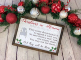 Christmas in Heaven Framed Sign | Christmas Farmhouse Sign | Christmas Decor | Christmas Chair | Memorial Gift