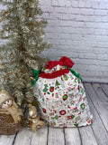 Large Reusable Christmas Gift Bag | Santa Bag | Reusable wrapping | Fabric Gift Bag