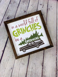 In A World Full of Grinches Be A Griswold Farmhouse  Sign | Clark Griswold | Christmas Vacation Quotes | Christmas Vacation Signs