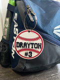 Personalized Baseball Bag Tag