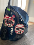 Personalized Baseball Bag Tag