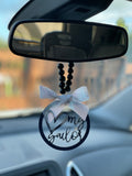 Love My Sailor Car Mirror Charm | Car Charm | Rear View Mirror Charm | Sailor Wife Gift | Military Wife Gift | Sailor Girlfriend Gift