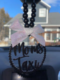 Mom's Taxi Mirror Charm | Car Charm | Rear View Mirror Charm | New Driver Gift | Mom Gift | Car Charm
