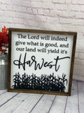 Harvest Prayer Farmhouse Sign | Fall Decor | Autumn Decor | Farmhouse Signs | Harvest Decor | Christian Harvest